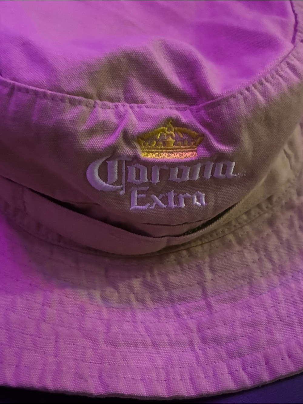 Corona Extra Bucket Hat Khaki Boonie Embroidered Crown Logo Beer Promo